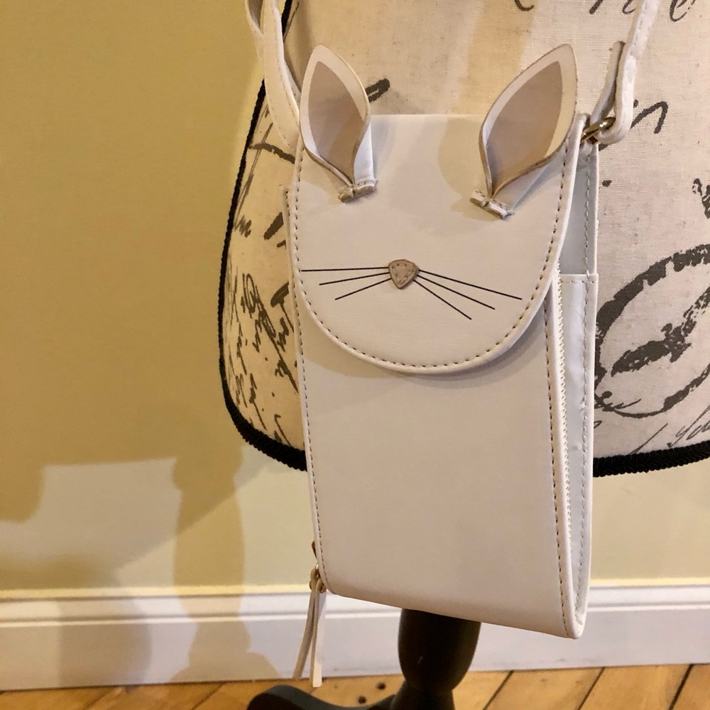 Charming White Bunny Crossbody Bag